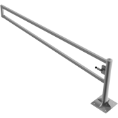 Swiveling gates | to be fixed by plugs, hot-dip galvanized | total width: 3000 mm | with triangular lock